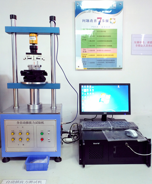 Auto insertion force tesing machine